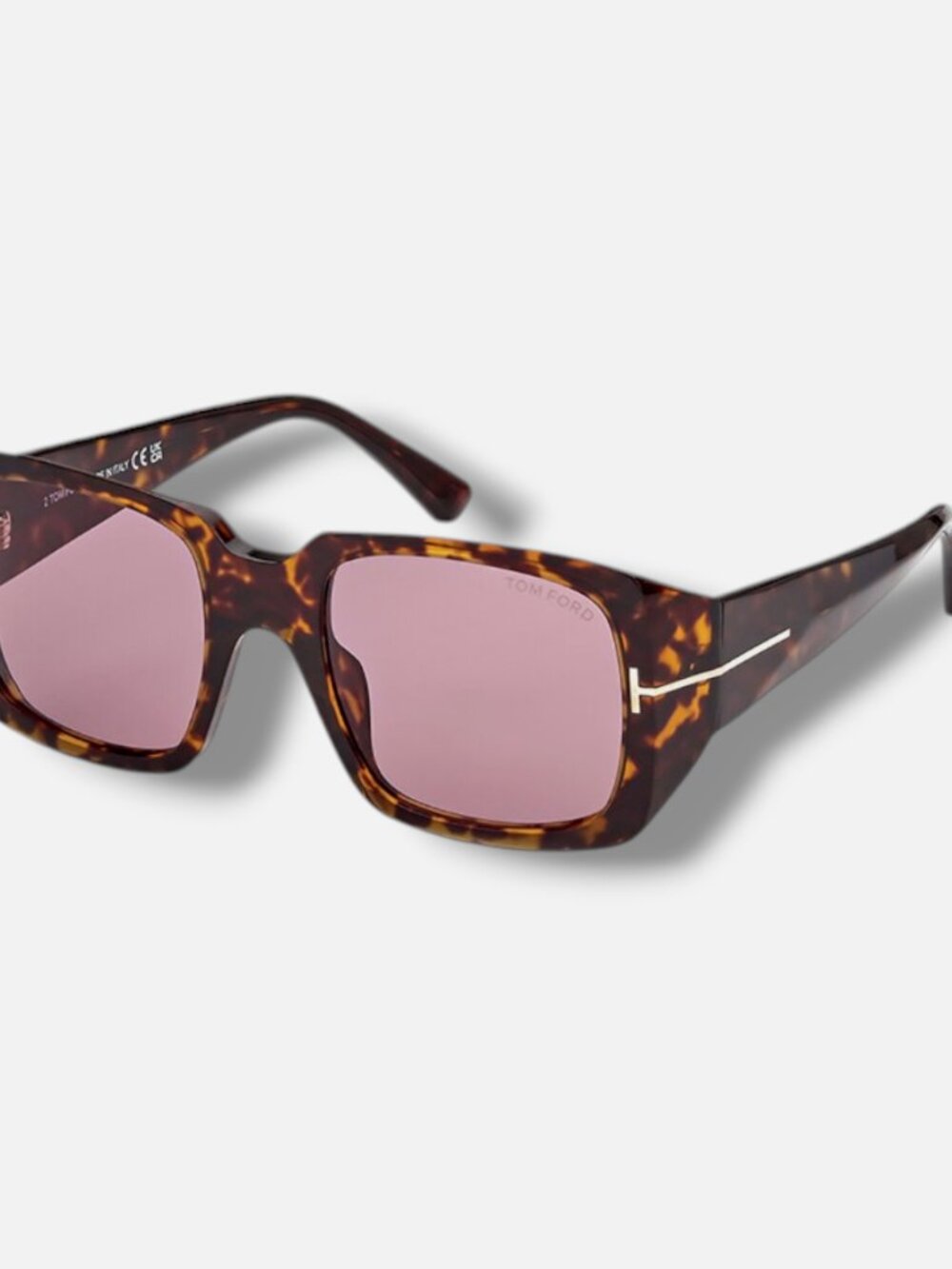 Tom Ford Women's TF1035 Brown Square Sunglasses Shades Size 51-20-135